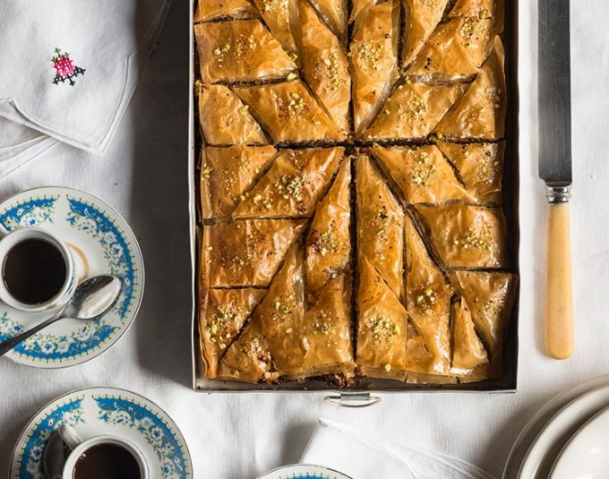receta baklava pastel masa filo