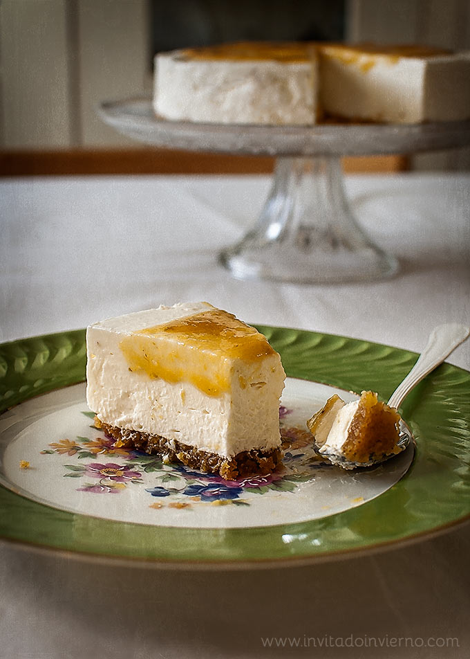 imagen de tarta de queso sin horno