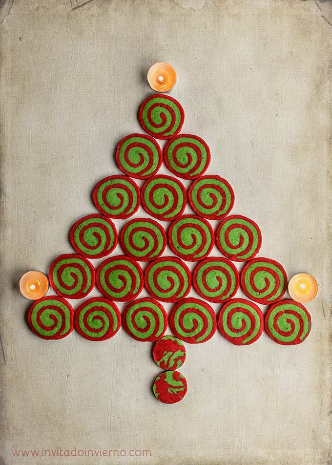 imagen de galletas de navidad en espiral