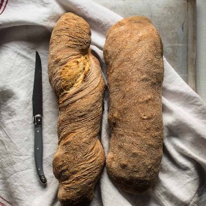 imagen de pan casero sin amasado