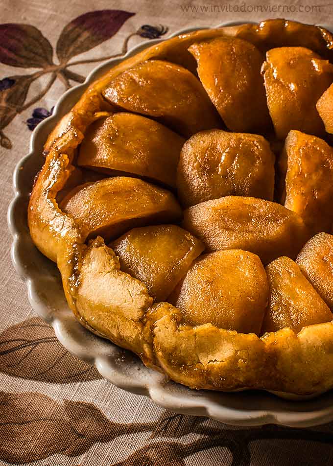 imagen de tarta tatin de manzana