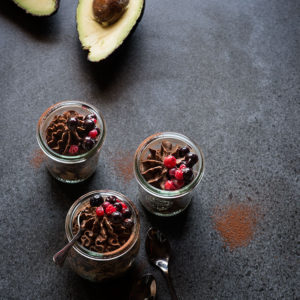 mousse chocolate aguacate