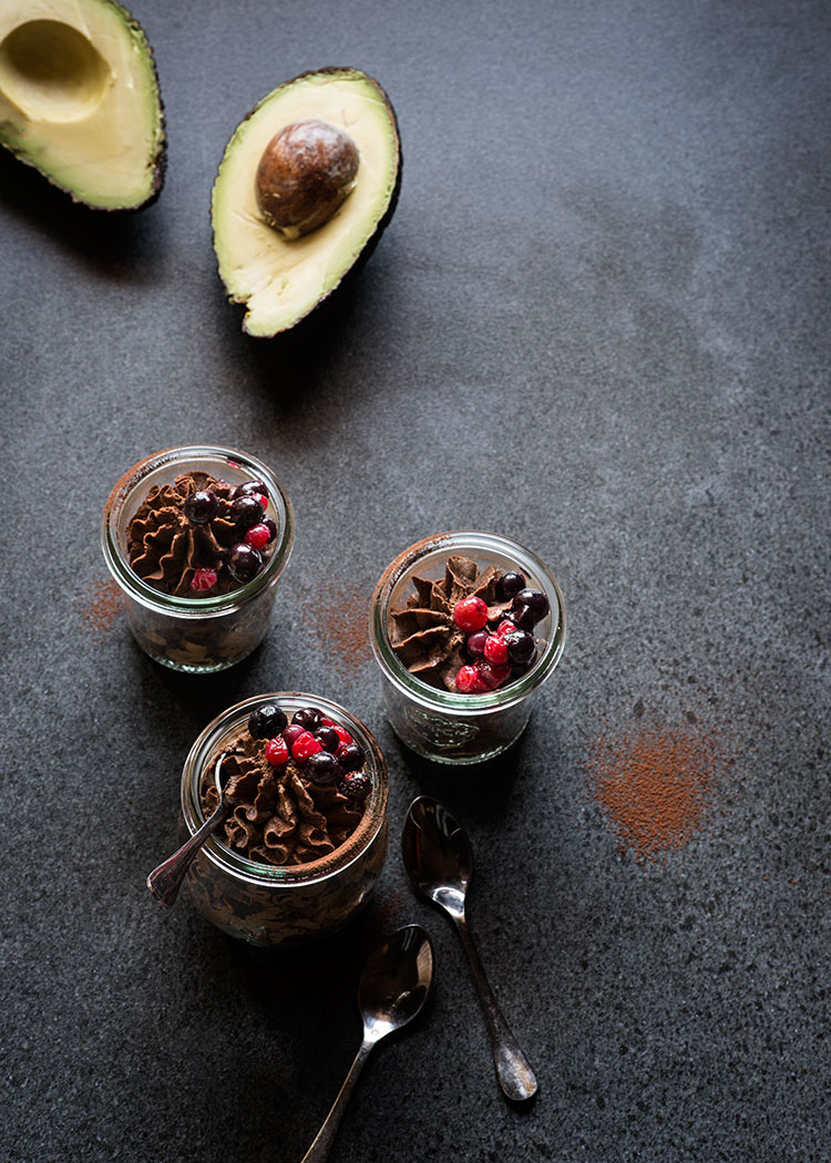 mousse chocolate aguacate