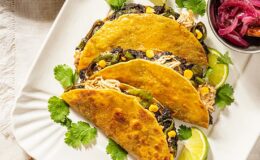 receta tacos mexicanos pollo frijoles