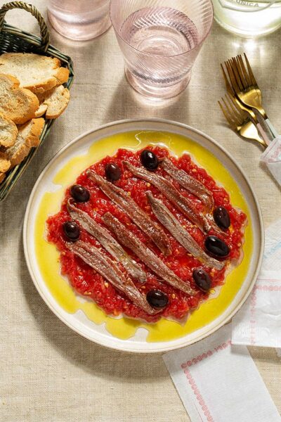 receta anchoas tomate