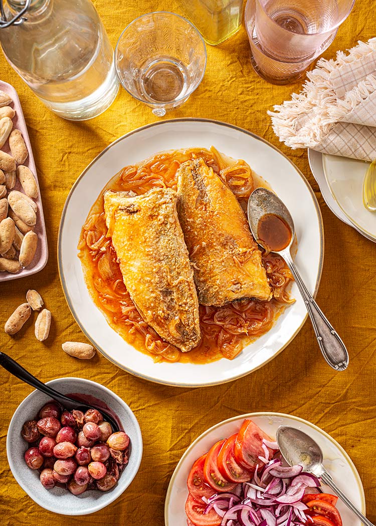 receta escabeche jurel vino dulce