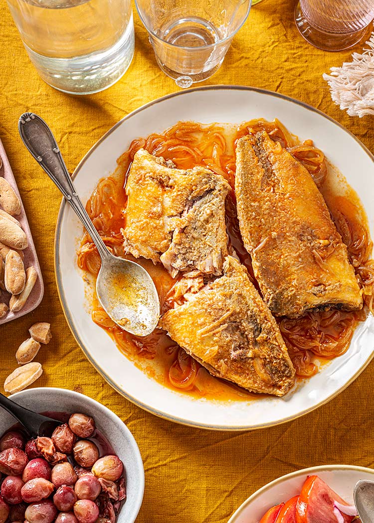 receta escabeche jurel vino dulce