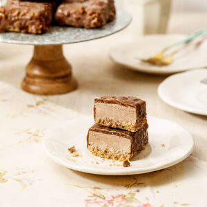 receta barritas tarta queso chocolate avellanas