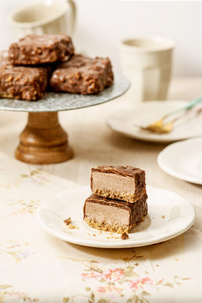 receta barritas tarta queso chocolate avellanas