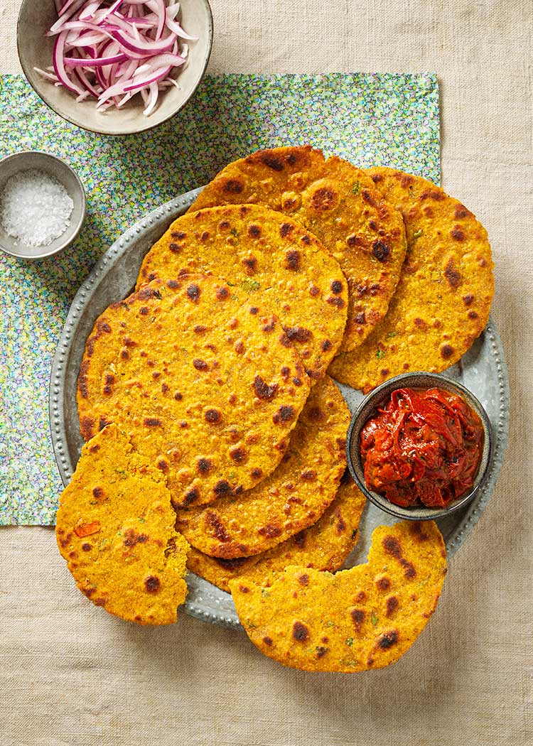 receta pan plano indio lentejas dal parathas