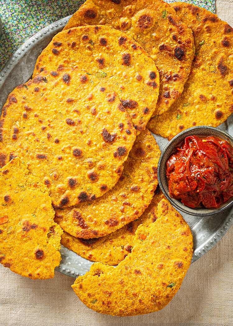 receta pan plano indio lentejas dal parathas