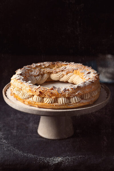receta paris brest pastel masa choux
