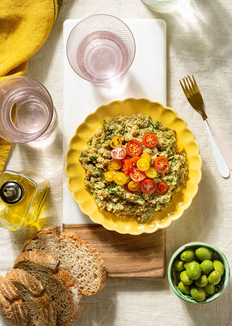 melitzanosalata moje griego berenjenas