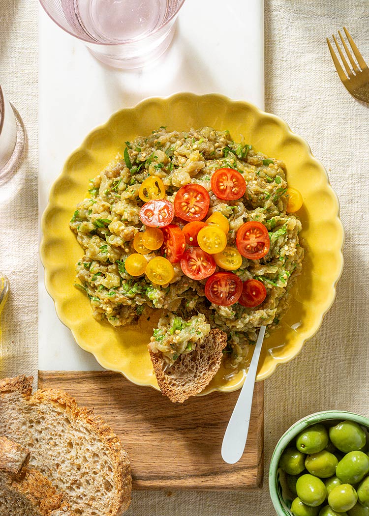 melitzanosalata moje griego berenjenas