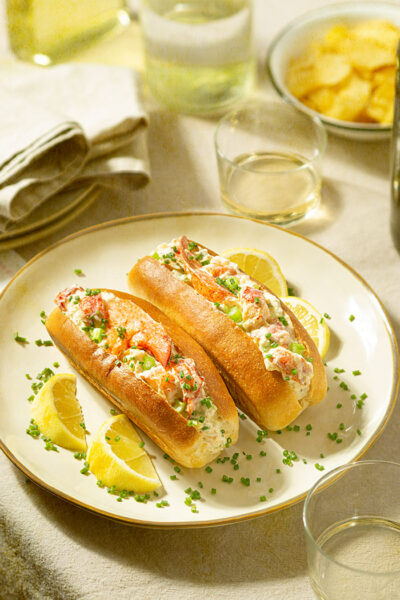 receta lobster roll bocadillo bogavante