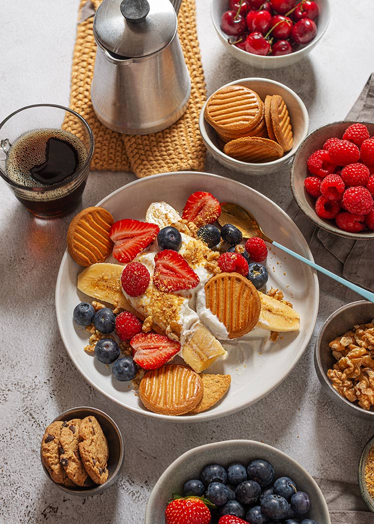 receta banana split desayuno