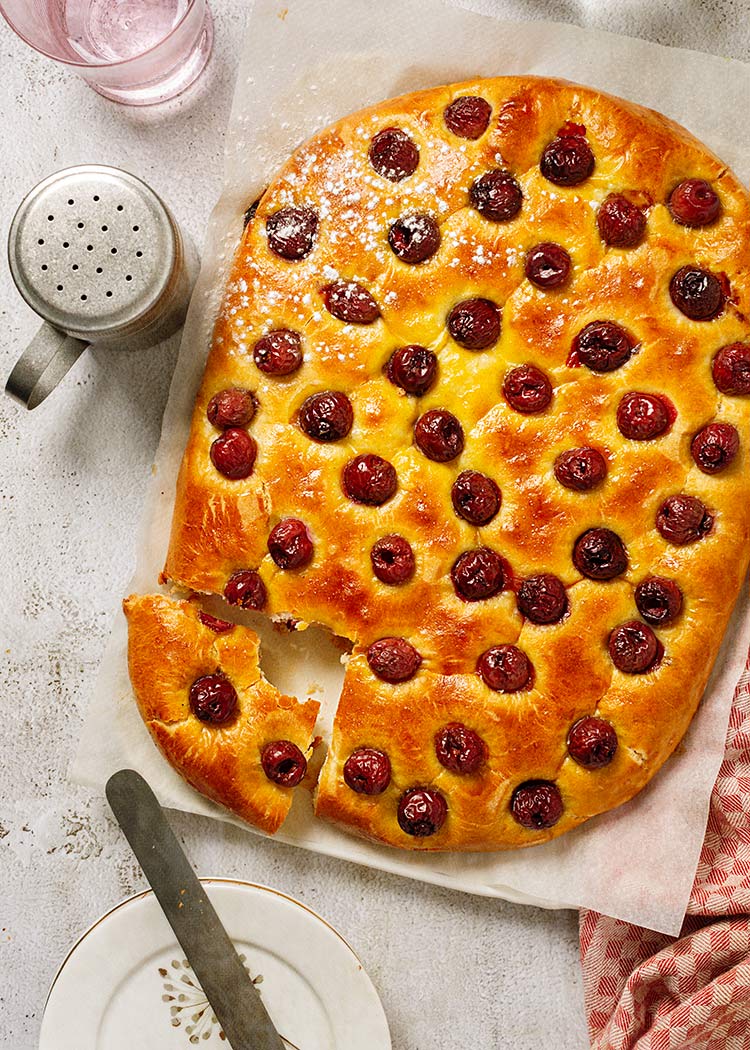 receta coca cerezas