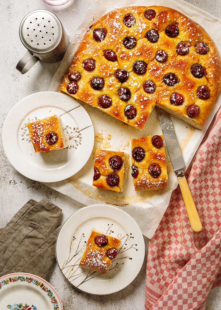 receta coca cerezas