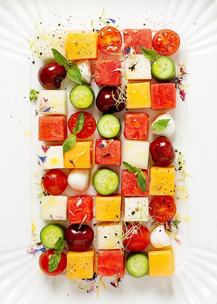receta ensalada fruta verano cubitos