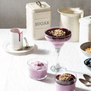receta mousse facil arandanos
