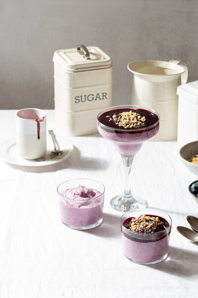receta mousse facil arandanos