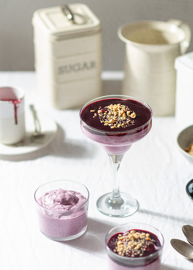 receta mousse facil arandanos