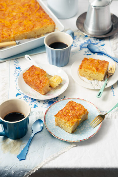 receta pastel griego naranja filo portokalopita