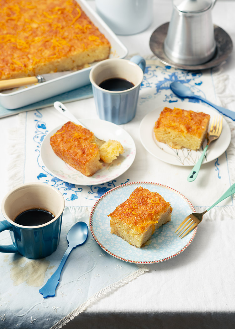 receta pastel griego naranja filo portokalopita