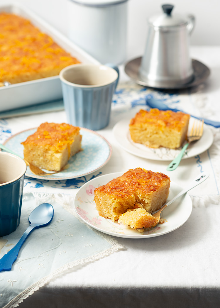 receta pastel griego naranja filo portokalopita